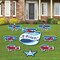 Big Dot of Happiness Taking Flight - Airplane - Yard Sign & Outdoor Lawn Decorations - Vintage Plane Party Yard Signs - Set of 8